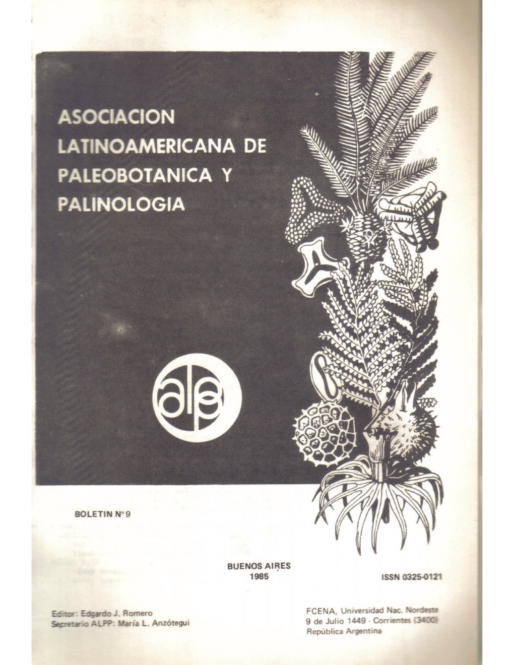 Portada del Boletín de la ALPP, Vol. 9 Núm. 9 (1985)
